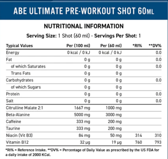 Applied Nutrition ABE Shot