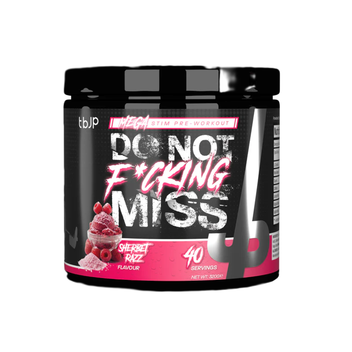 Trained By JP DNFM Stim Pre Workout 320g