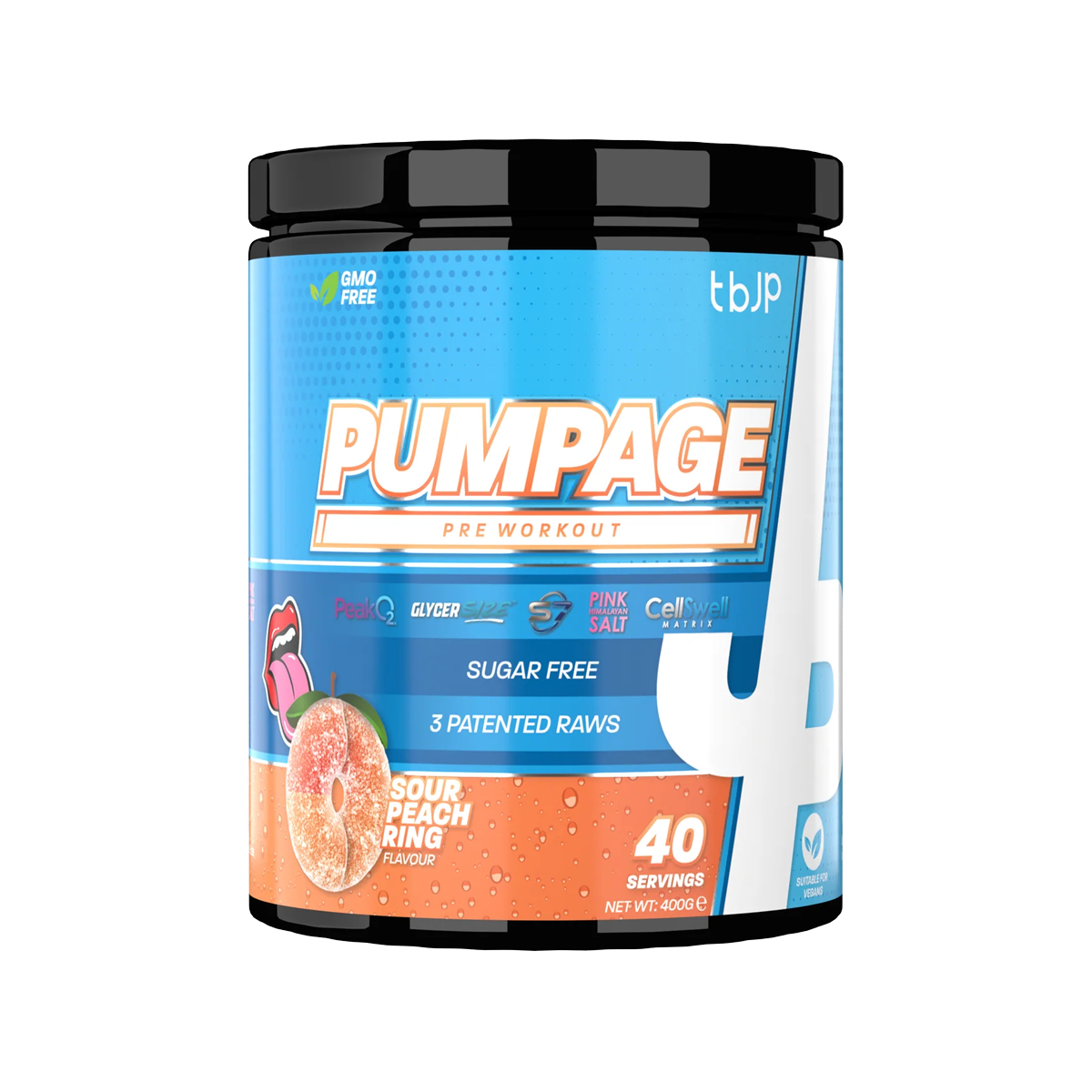 Trained By JP TBJP Pumpage Caffeine Free 400G (FREE SHAKER)