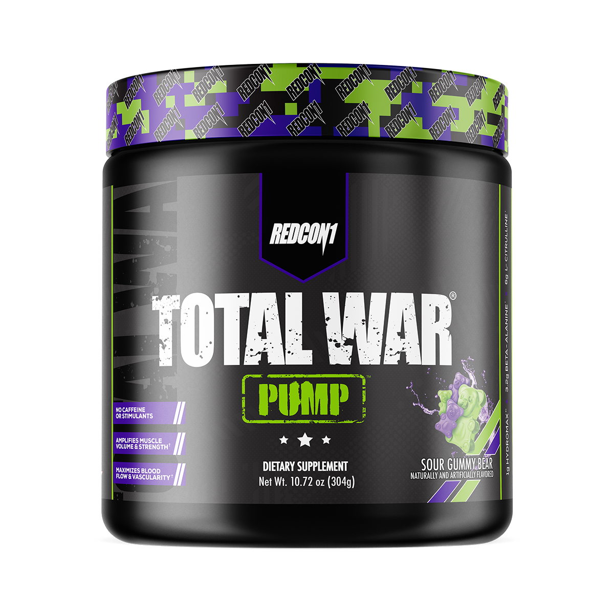 RedCon1 Total War PUMP Non-Stim Preworkout 304g (FREE SHAKER)