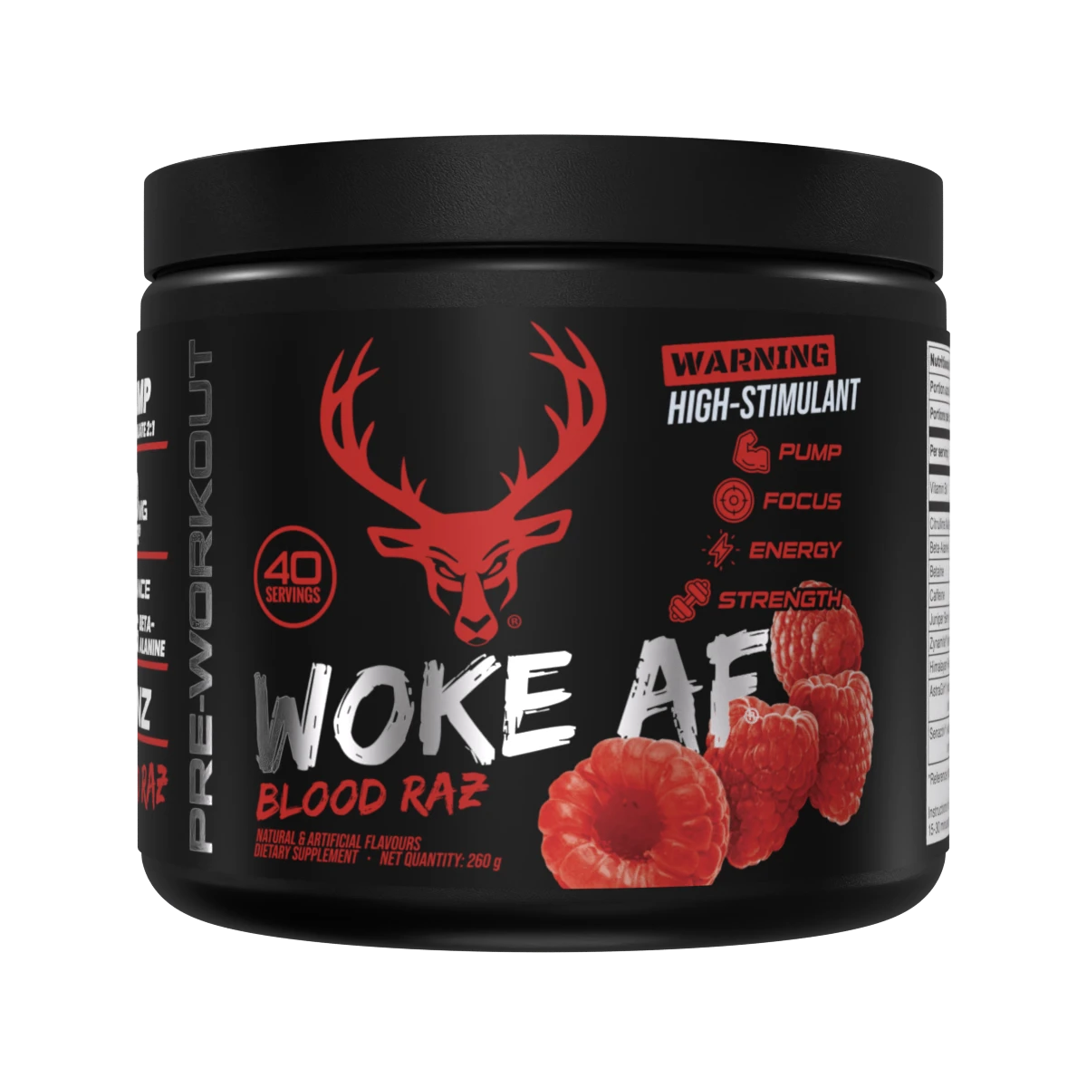 Bucked Up Woke AF Pre Workout 260g (FREE SHAKER)