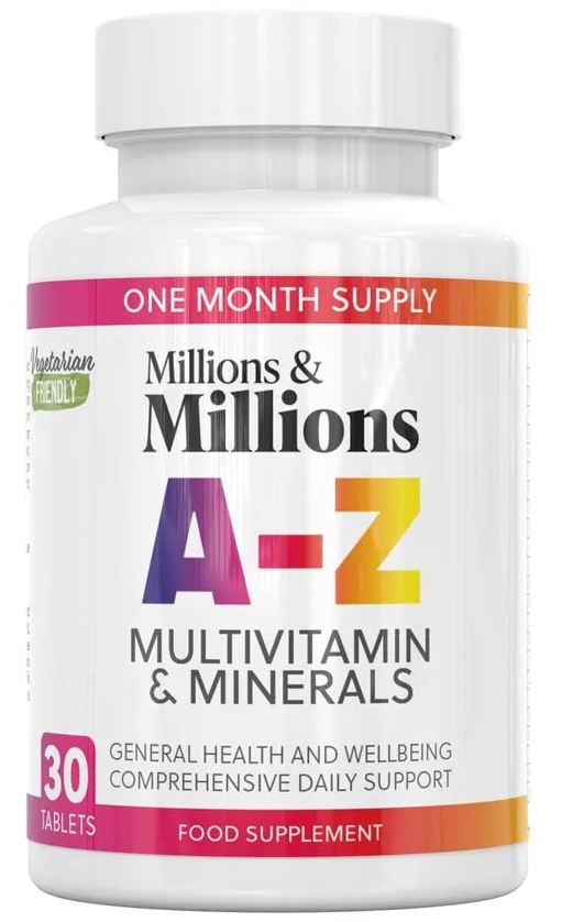 Millions & Millions A-Z Multi-Vitamin & Minerals Tablets - DATED 03/2023