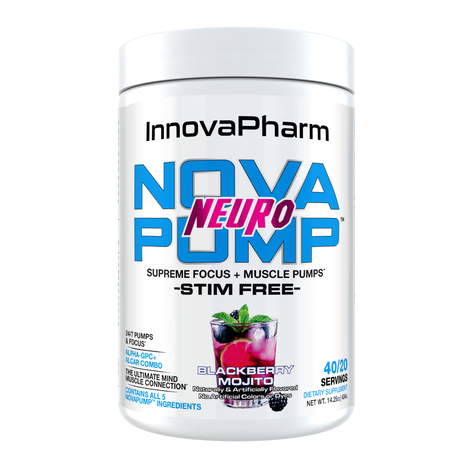 InnovaPharm NovaPump NEURO 40/20 Servings - Pre Workout Pump