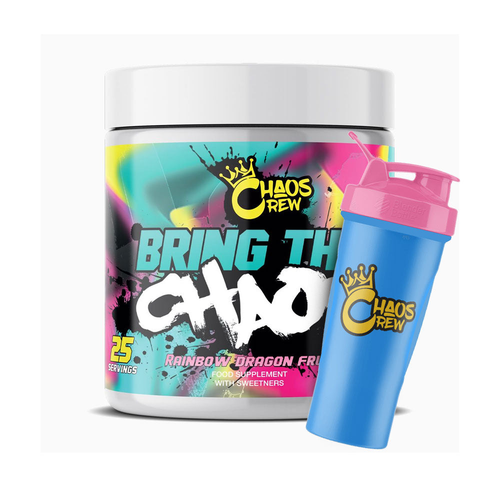 Chaos Crew - Bring The Chaos - Stim Pre-Workout 372.5g - 25 Servings (PLUS FREE CHAOS CREW SHAKER!!)