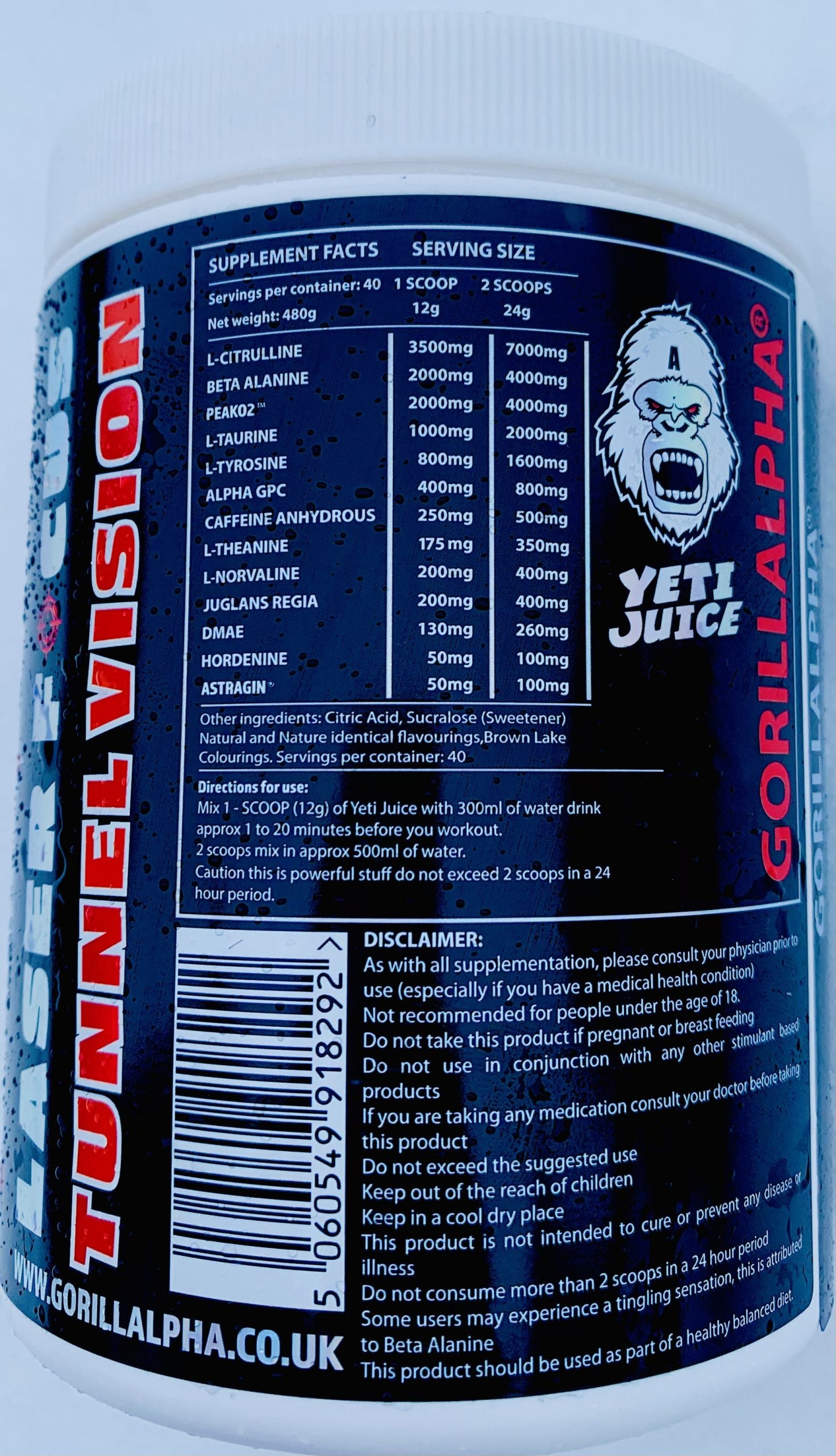 Gorillalpha Yeti Juice Pre Workout