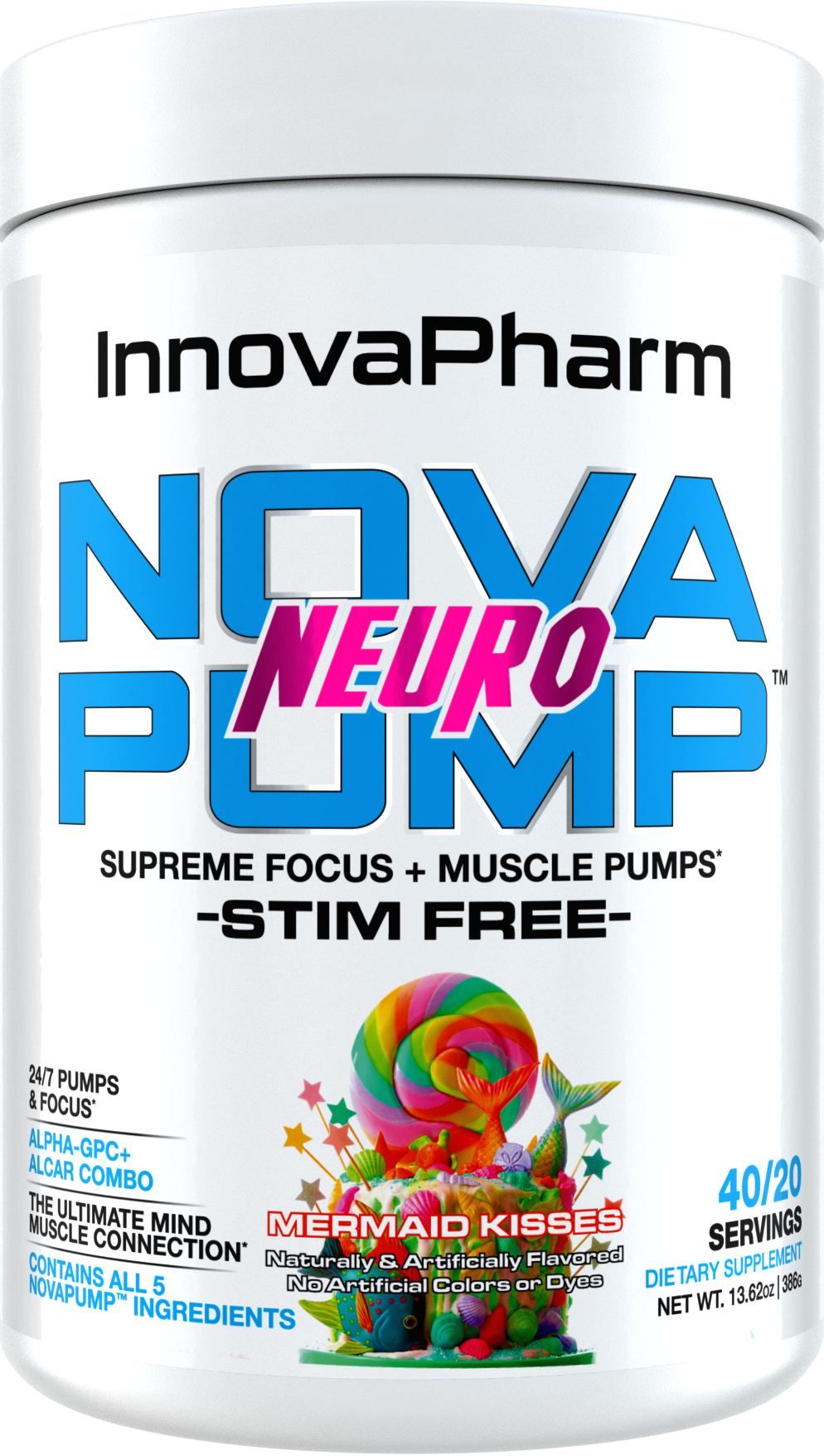 InnovaPharm NovaPump NEURO Pump Pre Workout 40/20 Servings