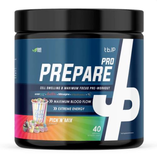 Trained By JP PREpare Pro 400g - Pre Workout (FREE SHAKER)